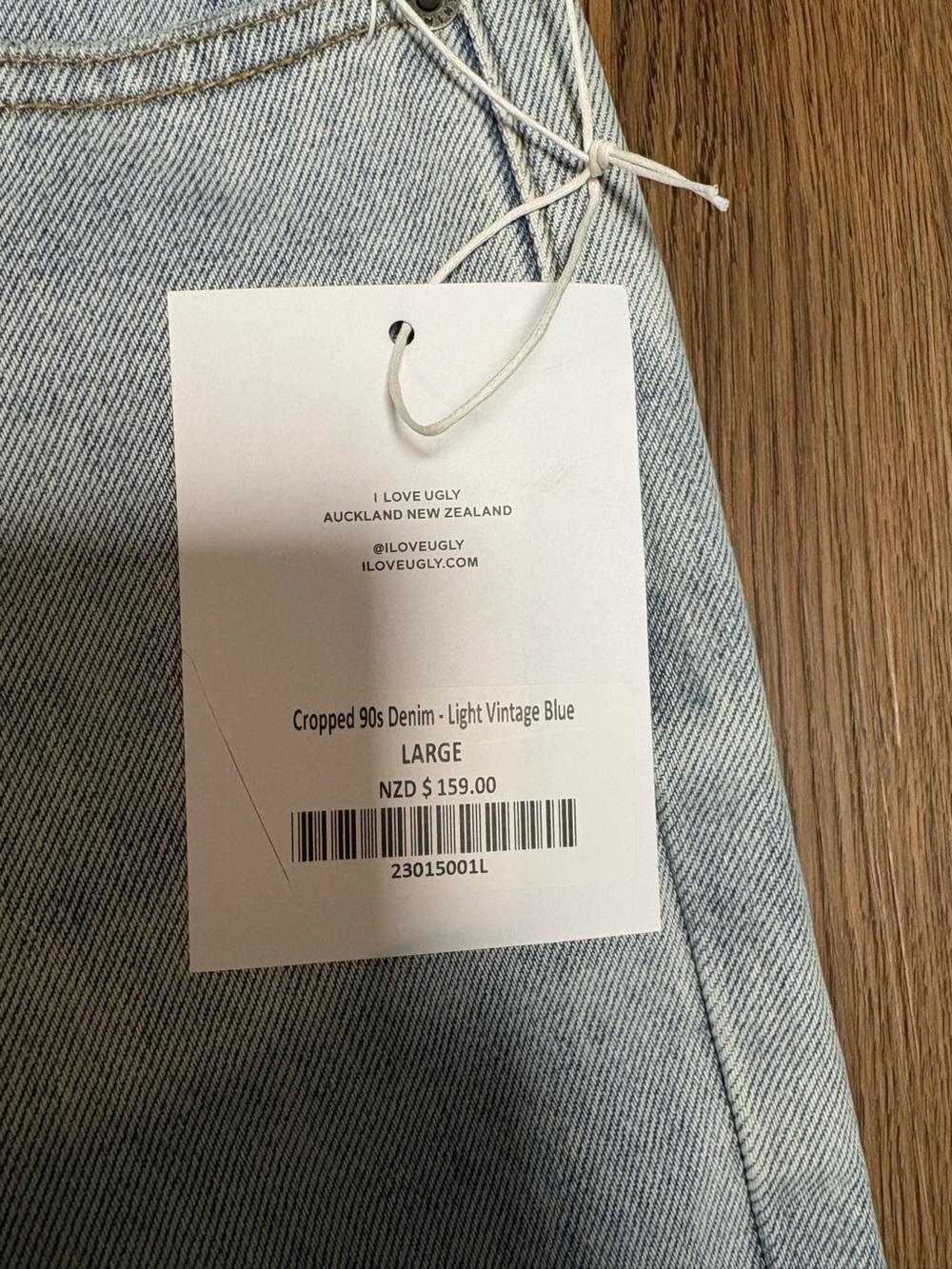 NWT I love ugly high rise jeans - light wash - straight leg - Picture 6 of 12